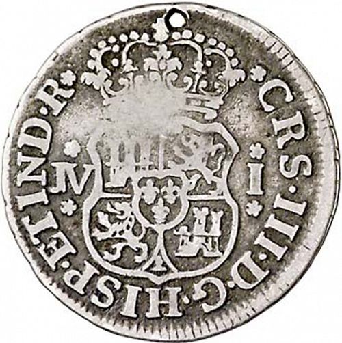 1 Real Obverse Image minted in SPAIN in 1760JV (1759-88  -  CARLOS III)  - The Coin Database