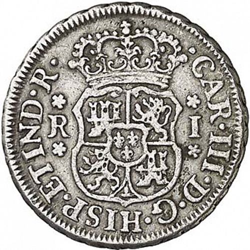 1 Real Obverse Image minted in SPAIN in 1760M (1759-88  -  CARLOS III)  - The Coin Database