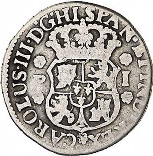 1 Real Obverse Image minted in SPAIN in 1760P (1759-88  -  CARLOS III)  - The Coin Database