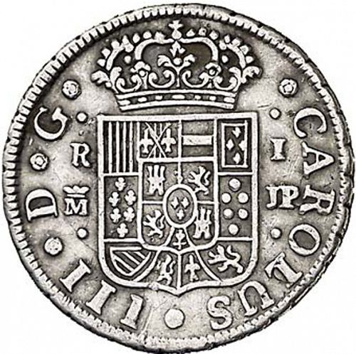 1 Real Obverse Image minted in SPAIN in 1762JP (1759-88  -  CARLOS III)  - The Coin Database