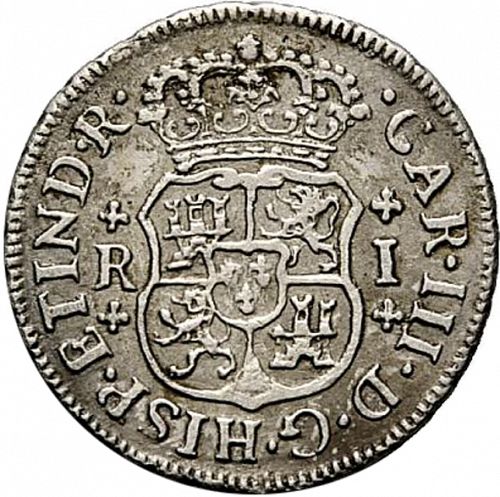 1 Real Obverse Image minted in SPAIN in 1762M (1759-88  -  CARLOS III)  - The Coin Database