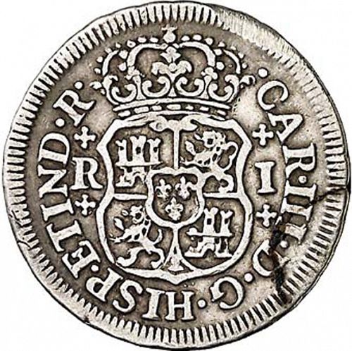 1 Real Obverse Image minted in SPAIN in 1764M (1759-88  -  CARLOS III)  - The Coin Database