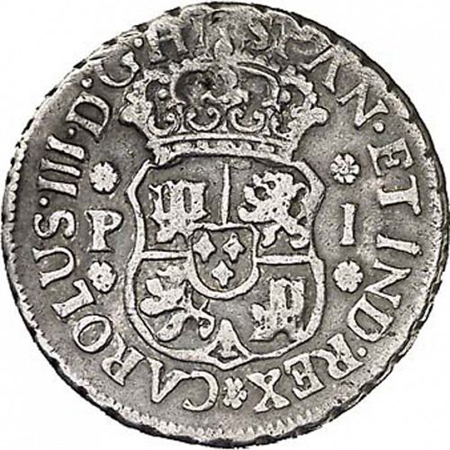 1 Real Obverse Image minted in SPAIN in 1764P (1759-88  -  CARLOS III)  - The Coin Database