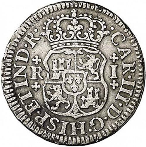 1 Real Obverse Image minted in SPAIN in 1766M (1759-88  -  CARLOS III)  - The Coin Database
