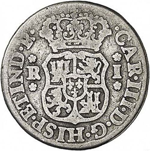 1 Real Obverse Image minted in SPAIN in 1770JR (1759-88  -  CARLOS III)  - The Coin Database