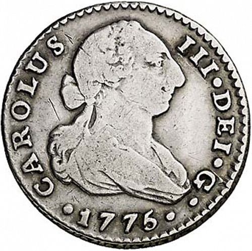 1 Real Obverse Image minted in SPAIN in 1775CF (1759-88  -  CARLOS III)  - The Coin Database