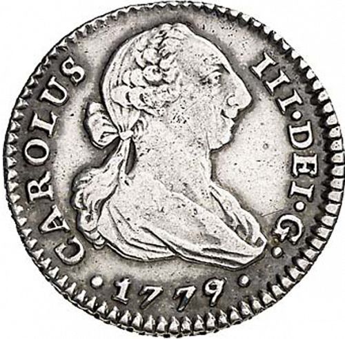1 Real Obverse Image minted in SPAIN in 1779CF (1759-88  -  CARLOS III)  - The Coin Database