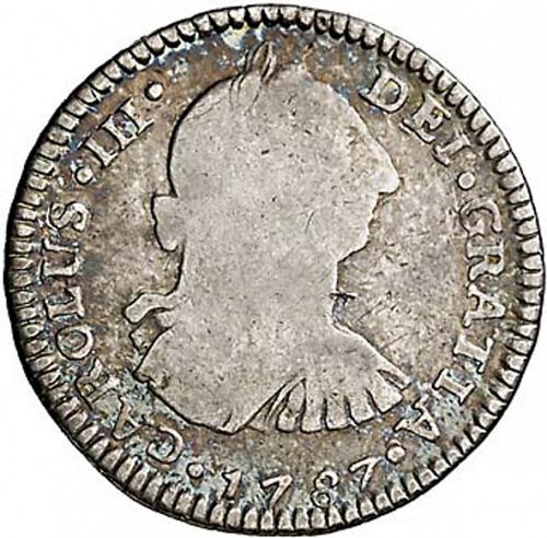 1 Real Obverse Image minted in SPAIN in 1787M (1759-88  -  CARLOS III)  - The Coin Database