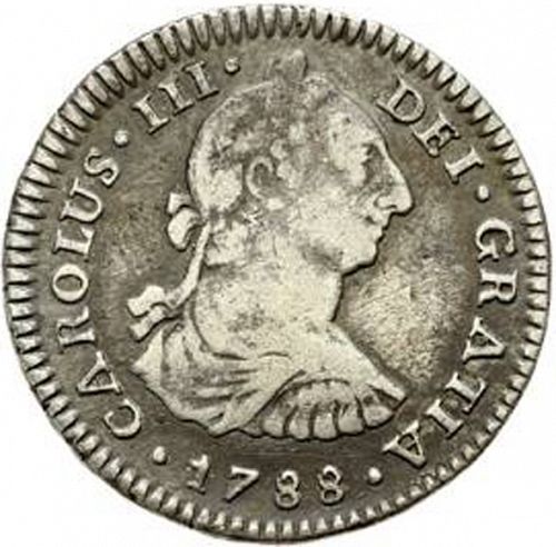 1 Real Obverse Image minted in SPAIN in 1788FF (1759-88  -  CARLOS III)  - The Coin Database