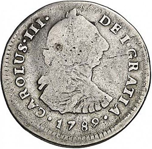 1 Real Obverse Image minted in SPAIN in 1789IJ (1759-88  -  CARLOS III)  - The Coin Database