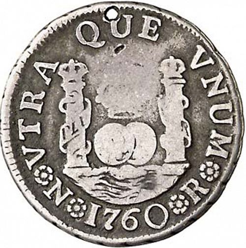 1 Real Reverse Image minted in SPAIN in 1760JV (1759-88  -  CARLOS III)  - The Coin Database