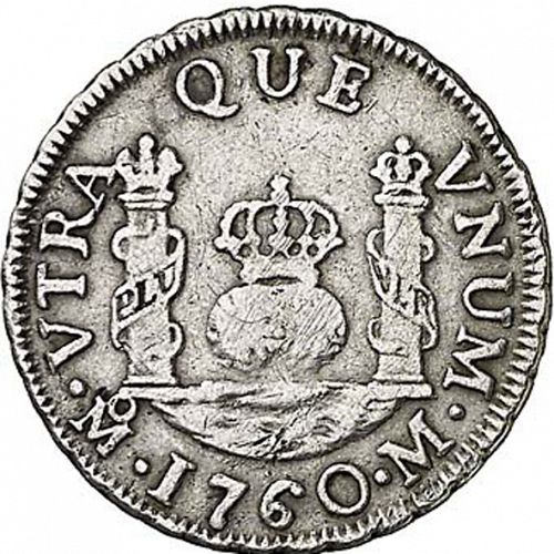 1 Real Reverse Image minted in SPAIN in 1760M (1759-88  -  CARLOS III)  - The Coin Database