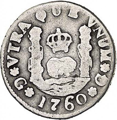 1 Real Reverse Image minted in SPAIN in 1760P (1759-88  -  CARLOS III)  - The Coin Database