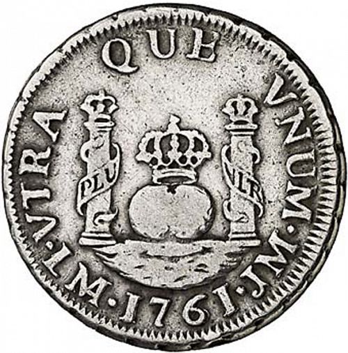 1 Real Reverse Image minted in SPAIN in 1761JM (1759-88  -  CARLOS III)  - The Coin Database