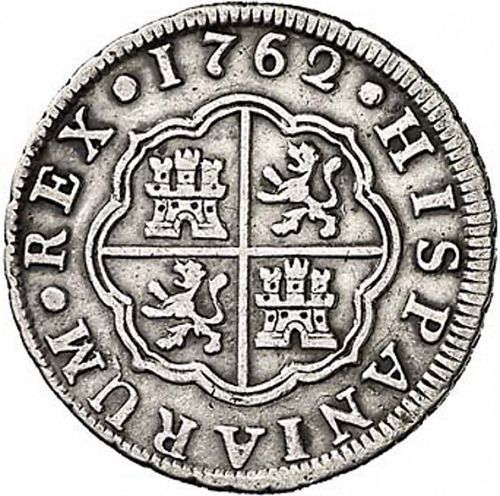 1 Real Reverse Image minted in SPAIN in 1762JP (1759-88  -  CARLOS III)  - The Coin Database
