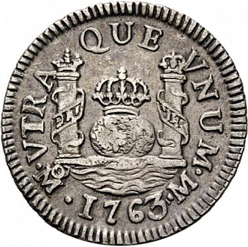1 Real Reverse Image minted in SPAIN in 1763M (1759-88  -  CARLOS III)  - The Coin Database