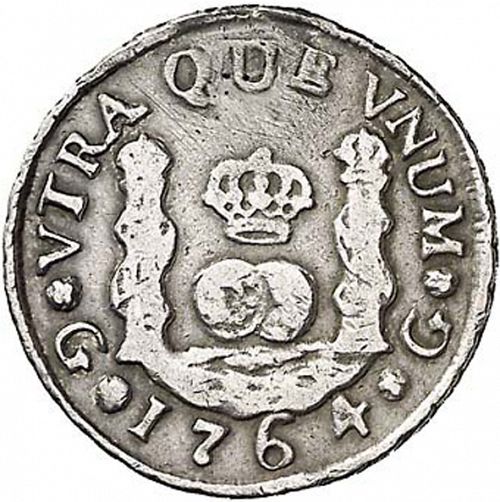 1 Real Reverse Image minted in SPAIN in 1764P (1759-88  -  CARLOS III)  - The Coin Database