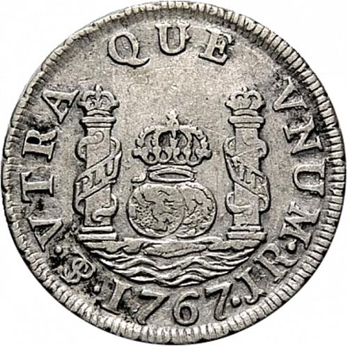 1 Real Reverse Image minted in SPAIN in 1767JR (1759-88  -  CARLOS III)  - The Coin Database