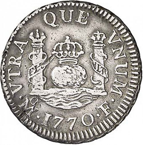 1 Real Reverse Image minted in SPAIN in 1770F (1759-88  -  CARLOS III)  - The Coin Database