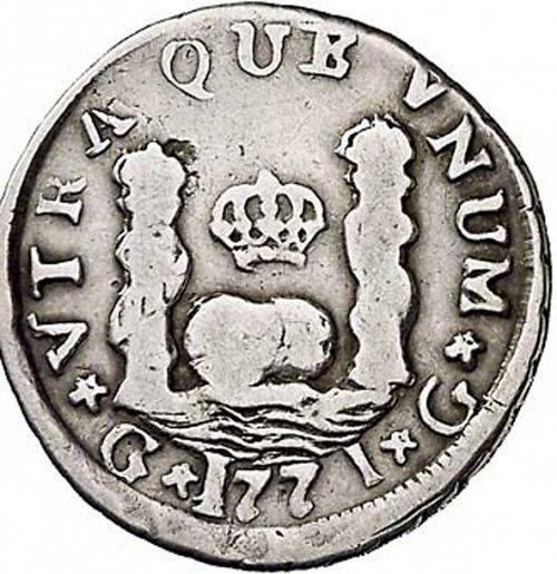 1 Real Reverse Image minted in SPAIN in 1771P (1759-88  -  CARLOS III)  - The Coin Database