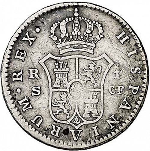 1 Real Reverse Image minted in SPAIN in 1772CF (1759-88  -  CARLOS III)  - The Coin Database