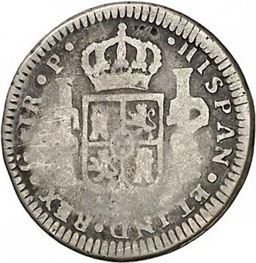 1 Real Reverse Image minted in SPAIN in 1772P (1759-88  -  CARLOS III)  - The Coin Database