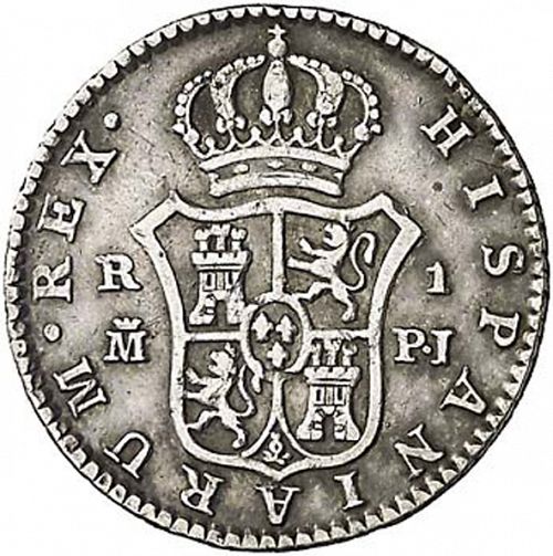1 Real Reverse Image minted in SPAIN in 1774PJ (1759-88  -  CARLOS III)  - The Coin Database