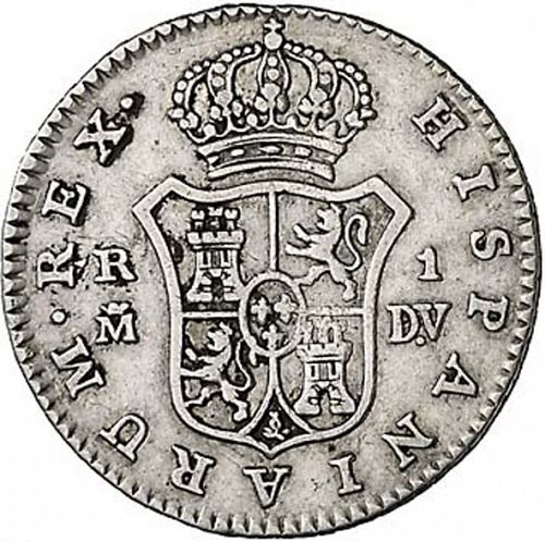 1 Real Reverse Image minted in SPAIN in 1787DV (1759-88  -  CARLOS III)  - The Coin Database