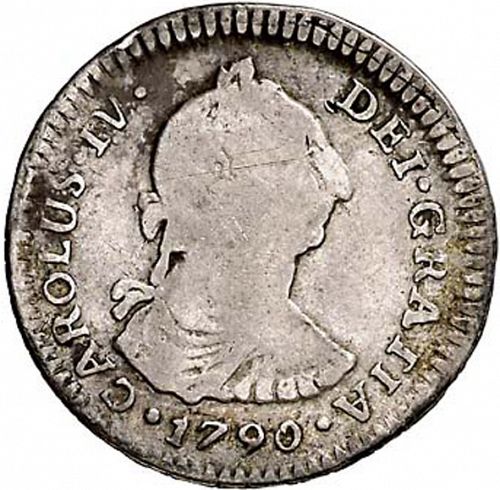 1 Real Obverse Image minted in SPAIN in 1790DA (1788-08  -  CARLOS IV)  - The Coin Database