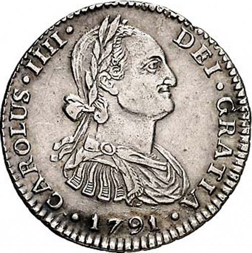 1 Real Obverse Image minted in SPAIN in 1791PR (1788-08  -  CARLOS IV)  - The Coin Database