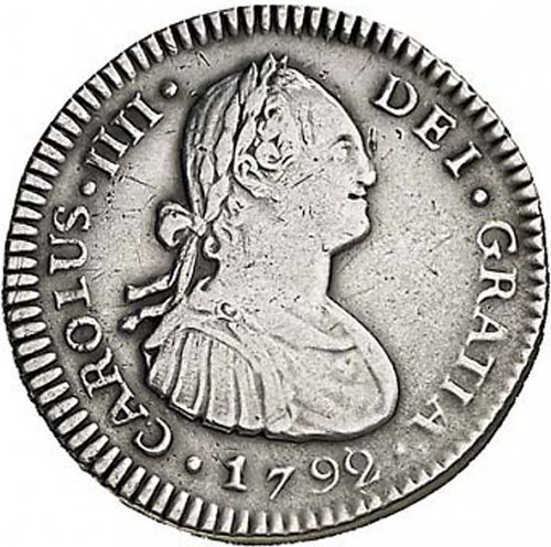 1 Real Obverse Image minted in SPAIN in 1792M (1788-08  -  CARLOS IV)  - The Coin Database