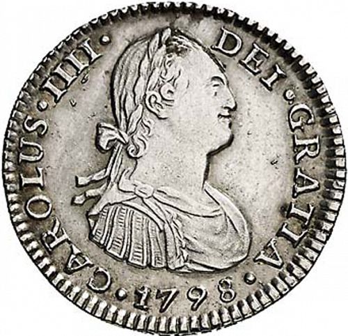 1 Real Obverse Image minted in SPAIN in 1798FM (1788-08  -  CARLOS IV)  - The Coin Database