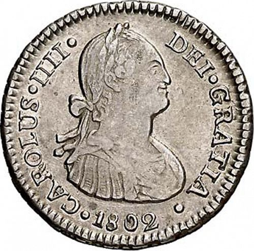 1 Real Obverse Image minted in SPAIN in 1802JJ (1788-08  -  CARLOS IV)  - The Coin Database