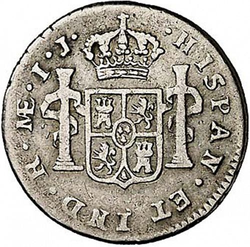 1 Real Reverse Image minted in SPAIN in 1793IJ (1788-08  -  CARLOS IV)  - The Coin Database
