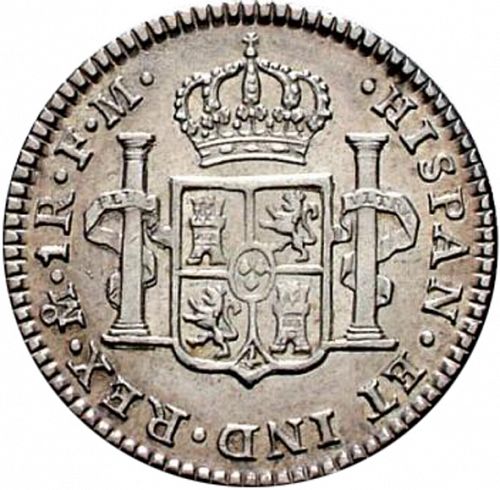 1 Real Reverse Image minted in SPAIN in 1799FM (1788-08  -  CARLOS IV)  - The Coin Database
