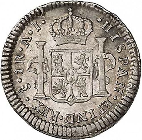 1 Real Reverse Image minted in SPAIN in 1800AJ (1788-08  -  CARLOS IV)  - The Coin Database