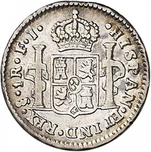 1 Real Reverse Image minted in SPAIN in 1804FJ (1788-08  -  CARLOS IV)  - The Coin Database
