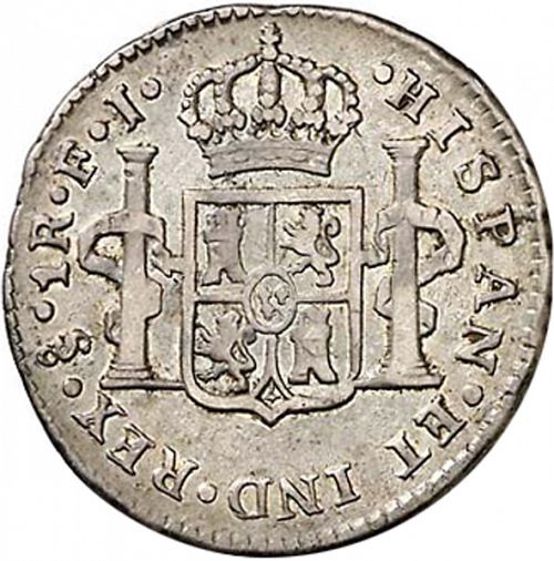 1 Real Reverse Image minted in SPAIN in 1806FJ (1788-08  -  CARLOS IV)  - The Coin Database
