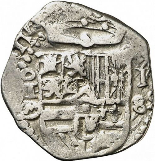 1 Real Obverse Image minted in SPAIN in 1589M (1556-98  -  FELIPE II)  - The Coin Database