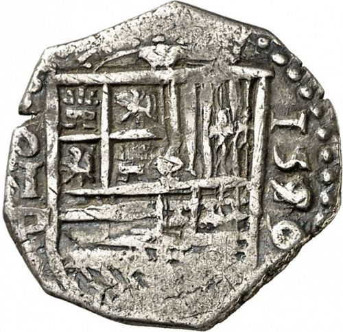 1 Real Obverse Image minted in SPAIN in 1590D (1556-98  -  FELIPE II)  - The Coin Database