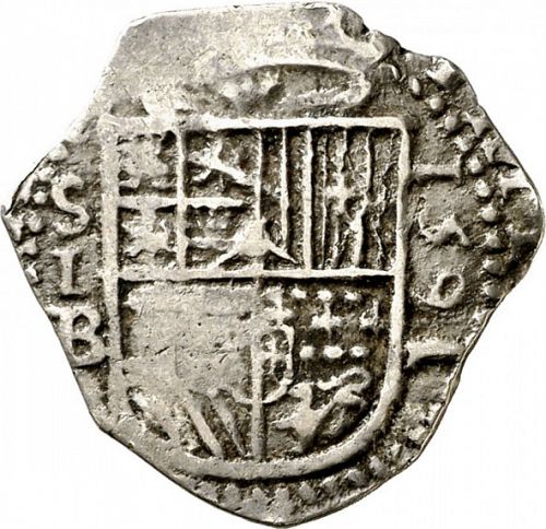 1 Real Obverse Image minted in SPAIN in 1591B (1556-98  -  FELIPE II)  - The Coin Database