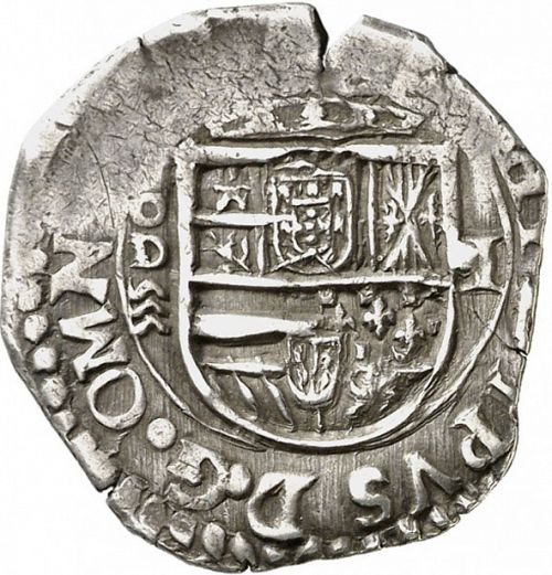 1 Real Obverse Image minted in SPAIN in 1598D (1556-98  -  FELIPE II)  - The Coin Database