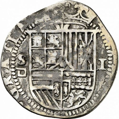 1 Real Obverse Image minted in SPAIN in ND/DD (1556-98  -  FELIPE II)  - The Coin Database