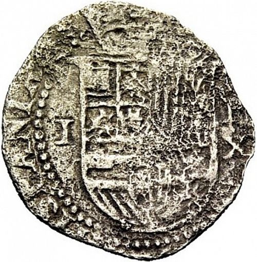 1 Real Obverse Image minted in SPAIN in ND/X (1556-98  -  FELIPE II)  - The Coin Database