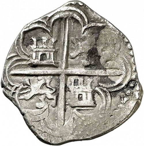 1 Real Reverse Image minted in SPAIN in 1588D (1556-98  -  FELIPE II)  - The Coin Database