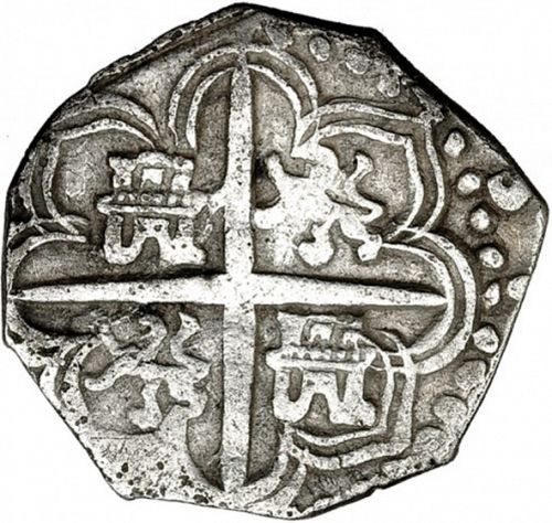 1 Real Reverse Image minted in SPAIN in 1589D (1556-98  -  FELIPE II)  - The Coin Database