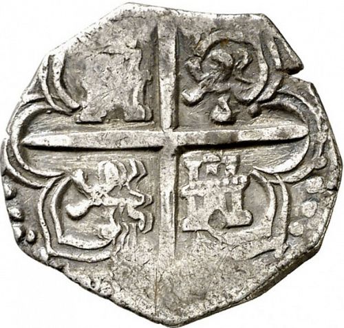 1 Real Reverse Image minted in SPAIN in 1590D (1556-98  -  FELIPE II)  - The Coin Database