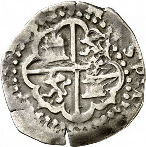 1 Real Reverse Image minted in SPAIN in 1590M (1556-98  -  FELIPE II)  - The Coin Database