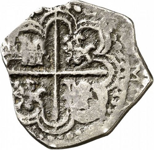 1 Real Reverse Image minted in SPAIN in 1591B (1556-98  -  FELIPE II)  - The Coin Database