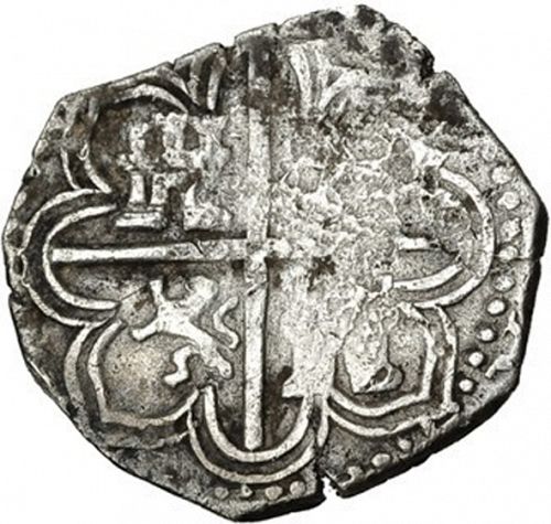 1 Real Reverse Image minted in SPAIN in 1593B (1556-98  -  FELIPE II)  - The Coin Database